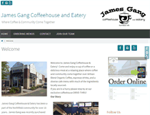 Tablet Screenshot of jamesgangcoffeehouse.com